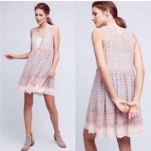 Maeve Pastel Patterned Mini Dress